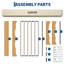 Structure de lit plateforme simple TG