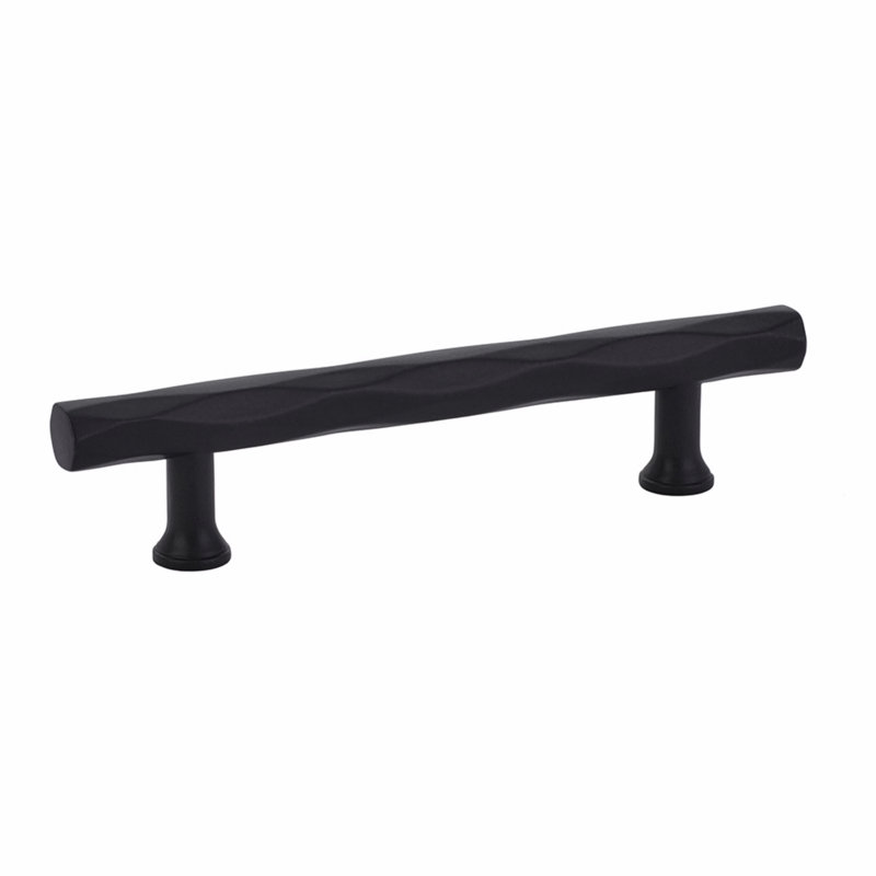 Poignée d'armoire Emtek Tribeca, Dos plat, 4"