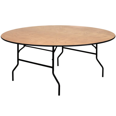 Wofford Round Wooden Folding Event Table