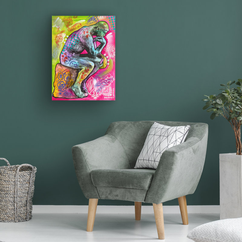 Bolog Dean Russo Thinker Canvas Art, 24" H x 18" W