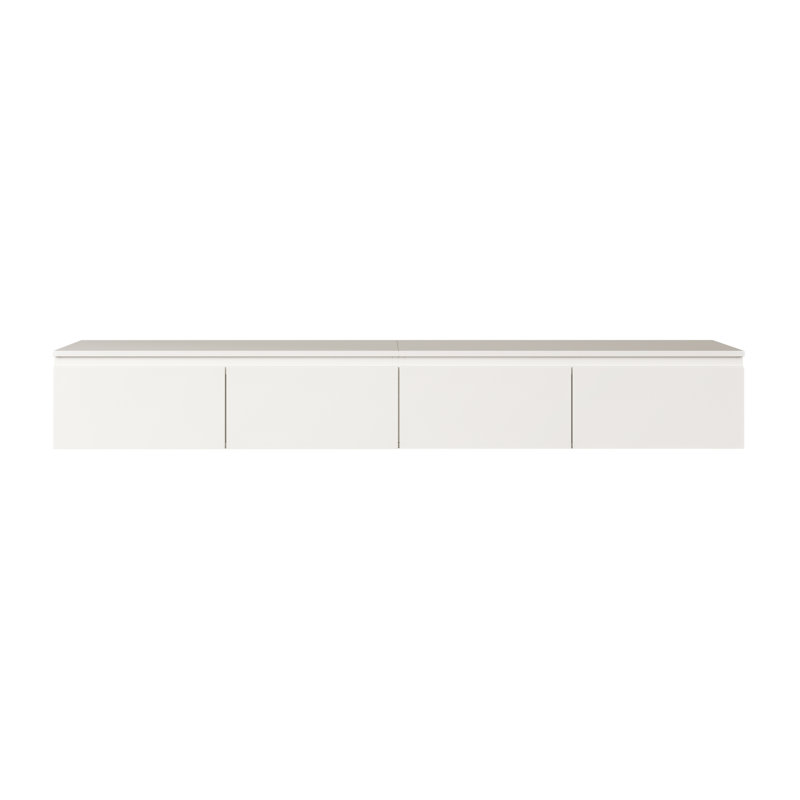 Syvanna 200 cm Wall-Mounted TV Cabinet, White