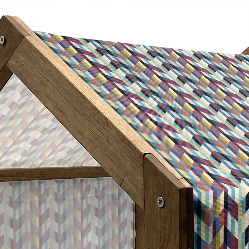 Niche en bois pour chien, H 32,28 po x l 39,37 po x P 28,35 po