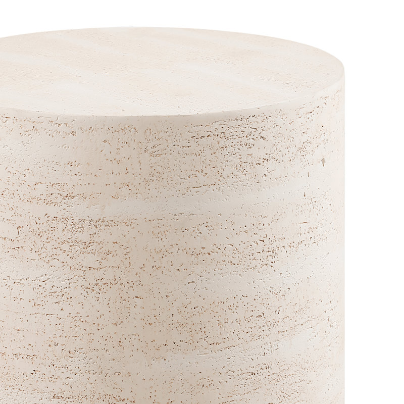 Table de bout ronde en céramique Durkin