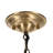 Hanging Glass Shade Ceiling Light Adjustable Height