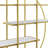 Round 5-Tier Metal Plant Stand Bookcase Storage Rack, Indoor Living Room Terrace Garden Balcony Display Stand.-6204570-6204573