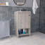 Meuble-lavabo pour salle de bain, gris clair-530229054