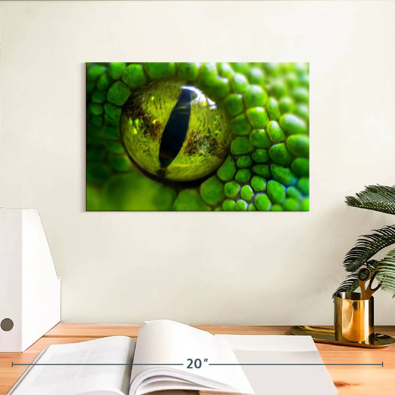 Brampt Green Python Eye, 8" H x 12" W