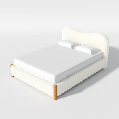 Upholstered Headboard Platform Bed Frame