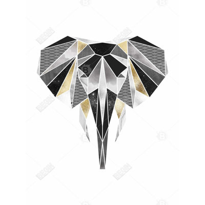 Geometric Elephant - African Canvas for Bedroom Decor | Home Art