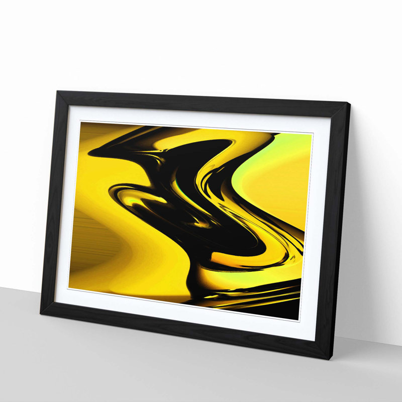 Single Picture Frame Print, Black