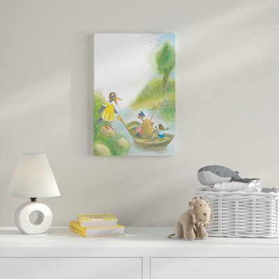 «Let's Swim a Boat», reproduction sur toile tendue