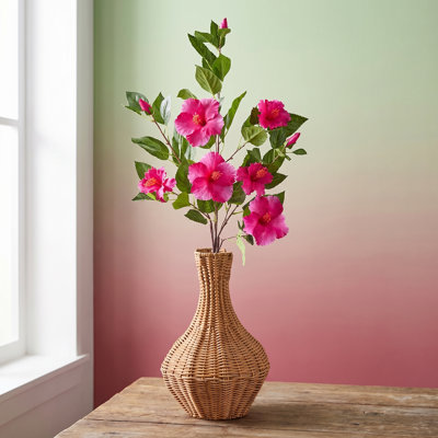 Double Hibiscus & Bud 29" 