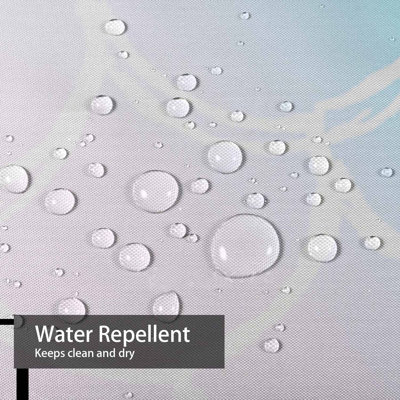 Rideau de douche imperméable à queue de poisson avec 12 crochets Mermaid Scales