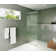 Gaia 30 in. x 78 in. Frameless Fluted Single Fixed Shower Panel