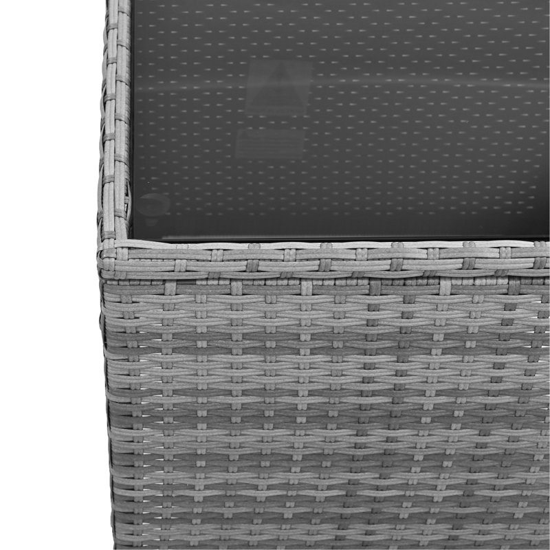 Deux chaises d'extérieur avec chaises réglables et table basse en beige - pour une utilisation confortable dans la cour et la piscine en acier galvanisé pour différentes hauteurs, cour, piscine et balcon