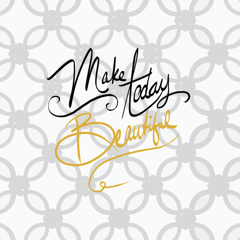 Make Today Beautiful - Wrapped Canvas Print, 122cm H x 122cm W x 3.8cm D
