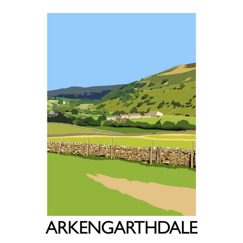 Arkengarthdale by Richard O'Neil - Print, No Frame, 40 cm H x 30 cm W x 1 cm D
