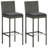Patio Bar Set Patio Bar Table and Stools with Cushions Poly Rattan-1804233986