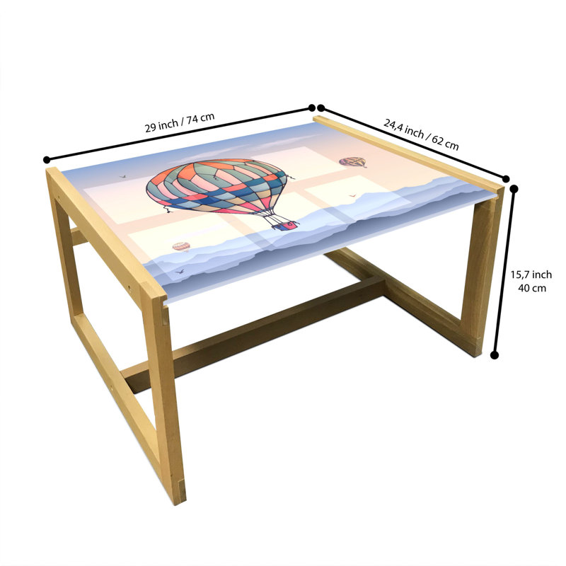 Jaismeen Sled Coffee Table, 62cm H x 74cm W x 40cm D