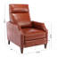 Fauteuil inclinable par pression Biscoe - caramel, une option de siège élégante et confortable pour votre maison