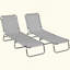 Chaises longues de piscine pliantes 2 pièces, chaises de bronzage d'extérieur avec dossier inclinable à 5 niveaux, structure en acier pour la plage, la cour, le patio-1258565160