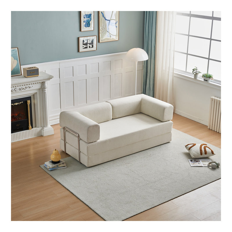 Canapé-lit moderne en velours côtelé multifonctionnel à 3 places avec des configurations polyvalentes Design ergonomique Confort luxueux pour un salon compact