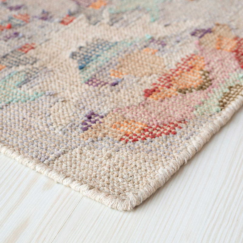 Tapis en coton noué à la main Chapel Hill, Tapis de couloir 2 pi 6 po x 8 pi