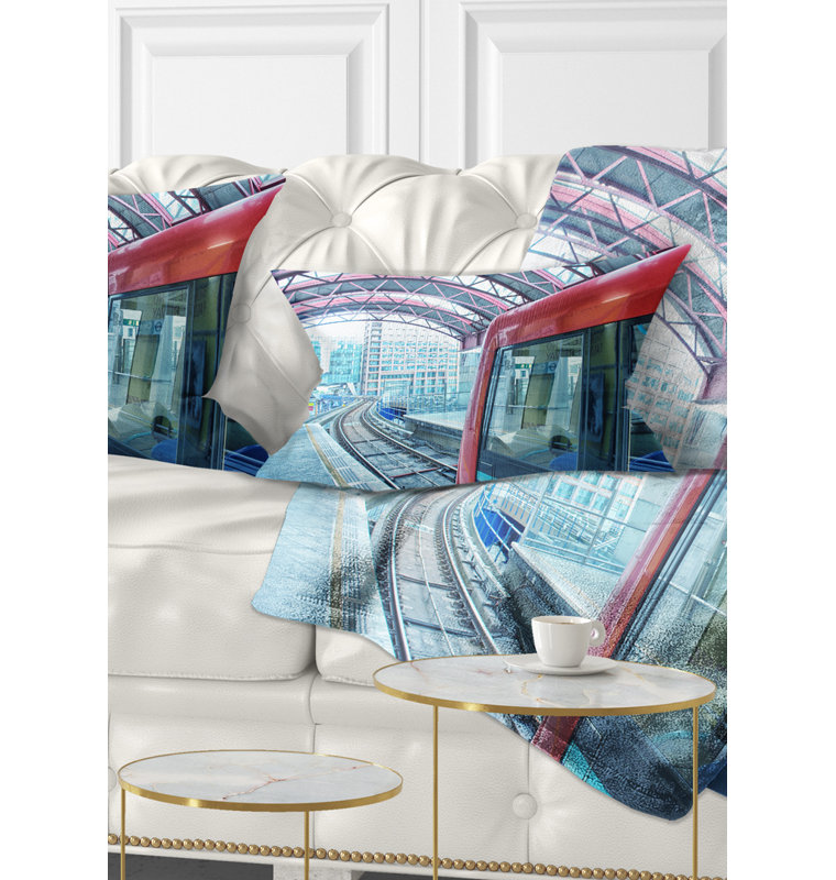 Coussin lombaire de style londres cityscape departing