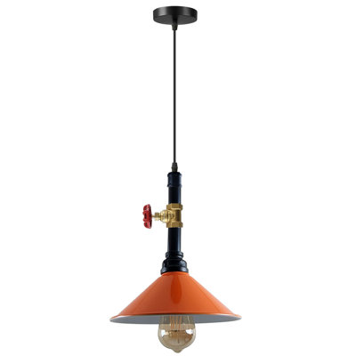 Julewitz 1 - Light Black/Orange Single Pendant