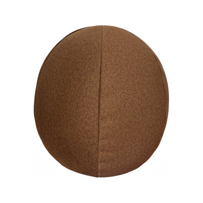 Oreiller rond brun Qiviut