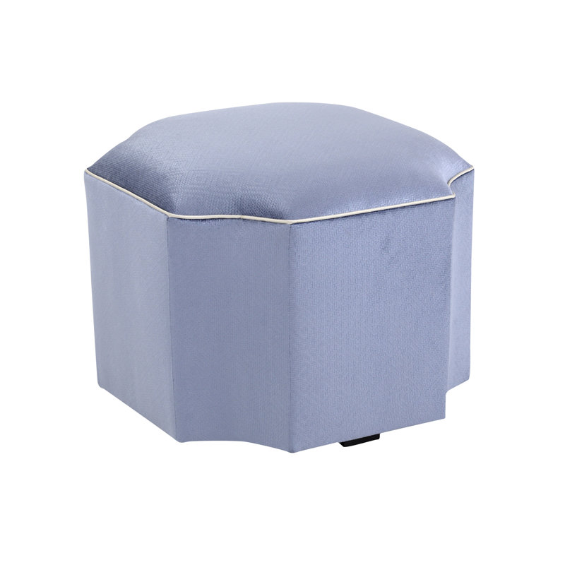 Celtic Novelty Ottoman, Blue