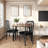 Dining Table Set for 2, Kitchen Table Chairs Set of 2 with PU Upholstered Cushion, Dining Room Table Set for 2 Furniture with Kitchen Chairs Suitable for Small Space-2058175829