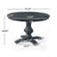 Table à manger ronde (2 boîtes)