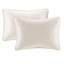 Couvre-lit réversible grand format crème - rembourrage en coton prélavé pour plus de chaleur, élégance matelassée, matelas profond surdimensionné, 2 taies décoratives incluses