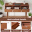 Bureau d'écriture Table de travail moderne de 48 po avec 3 tiroirs