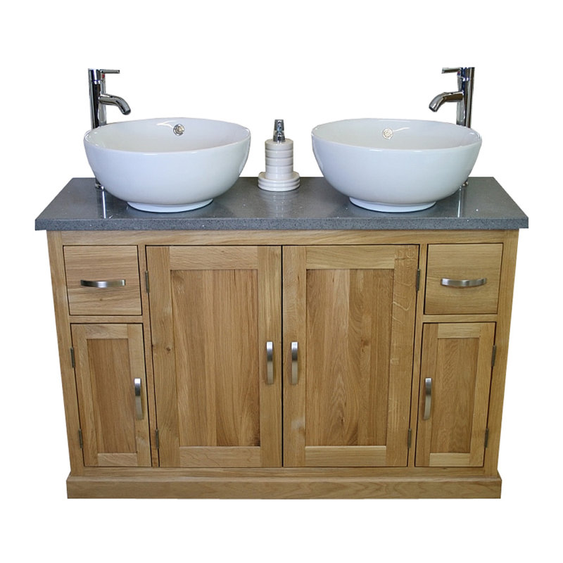 Stephany 1230mm Bathroom Vanity with Vessel Ceramic Basin, Grey