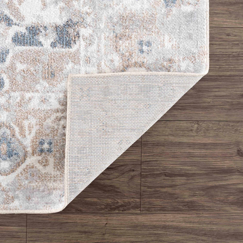 Brunetti Oriental Machine Washable Brown Area Rug, Rectangle 2'3" x 3'9"