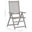 Chaise de patio en acacia avec coussin-286285191