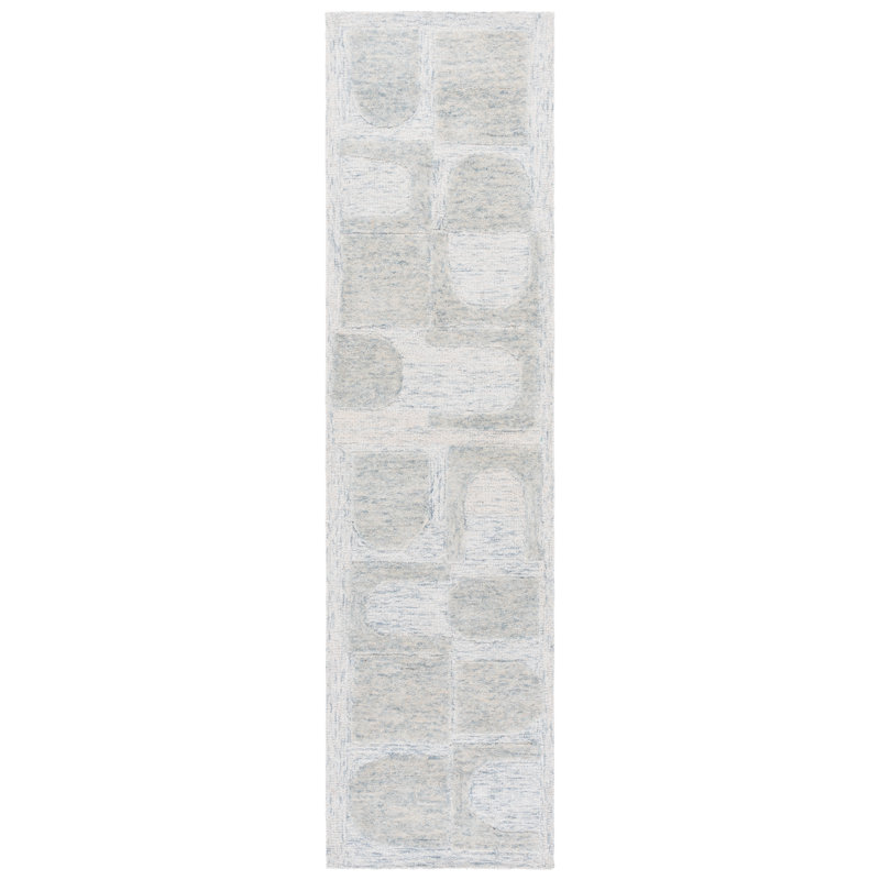 Tapis en laine touffeté à la main Harvest, Tapis de couloir 2 pi 3 po x 9 pi