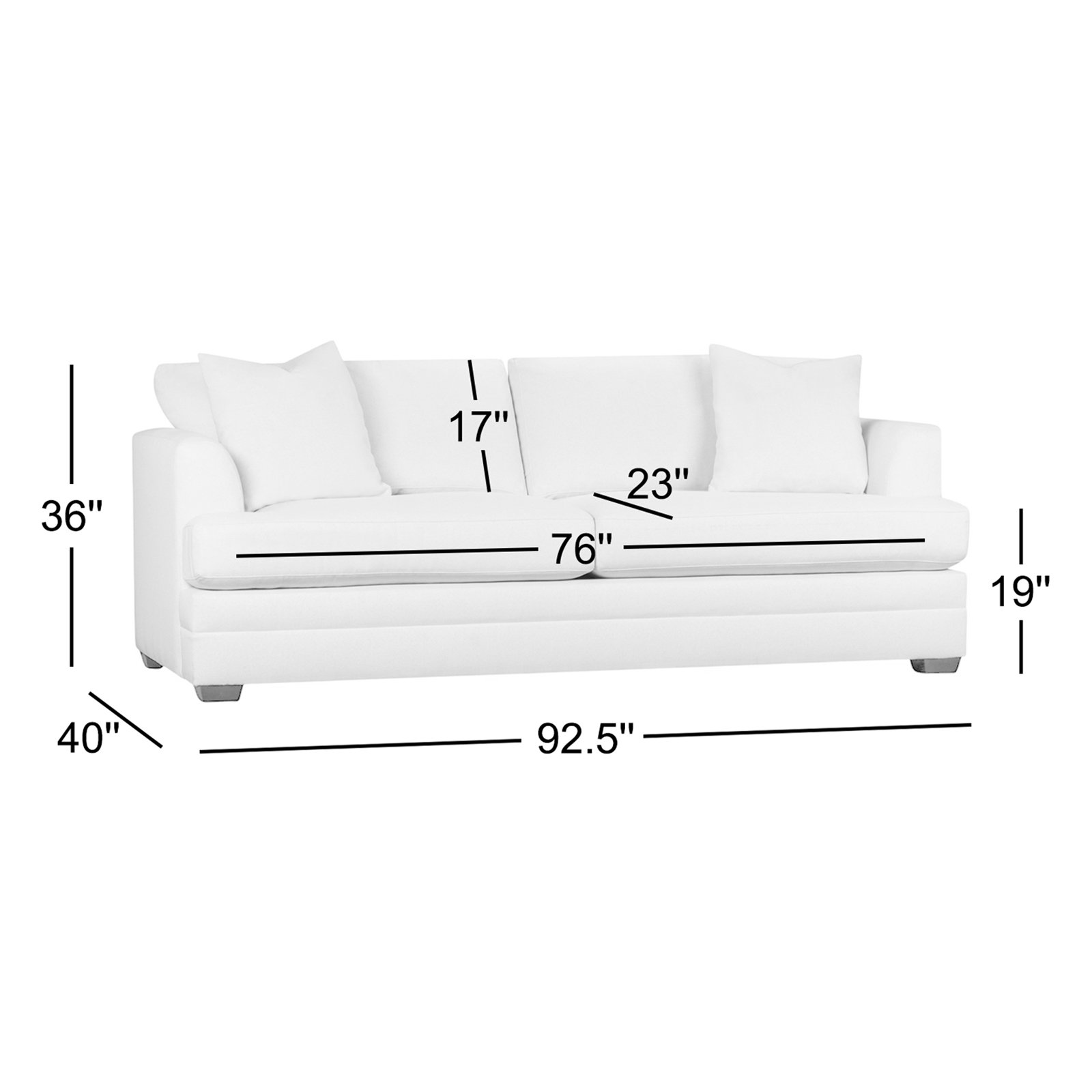 Edan 93'' Sofa, Cruise Adrift