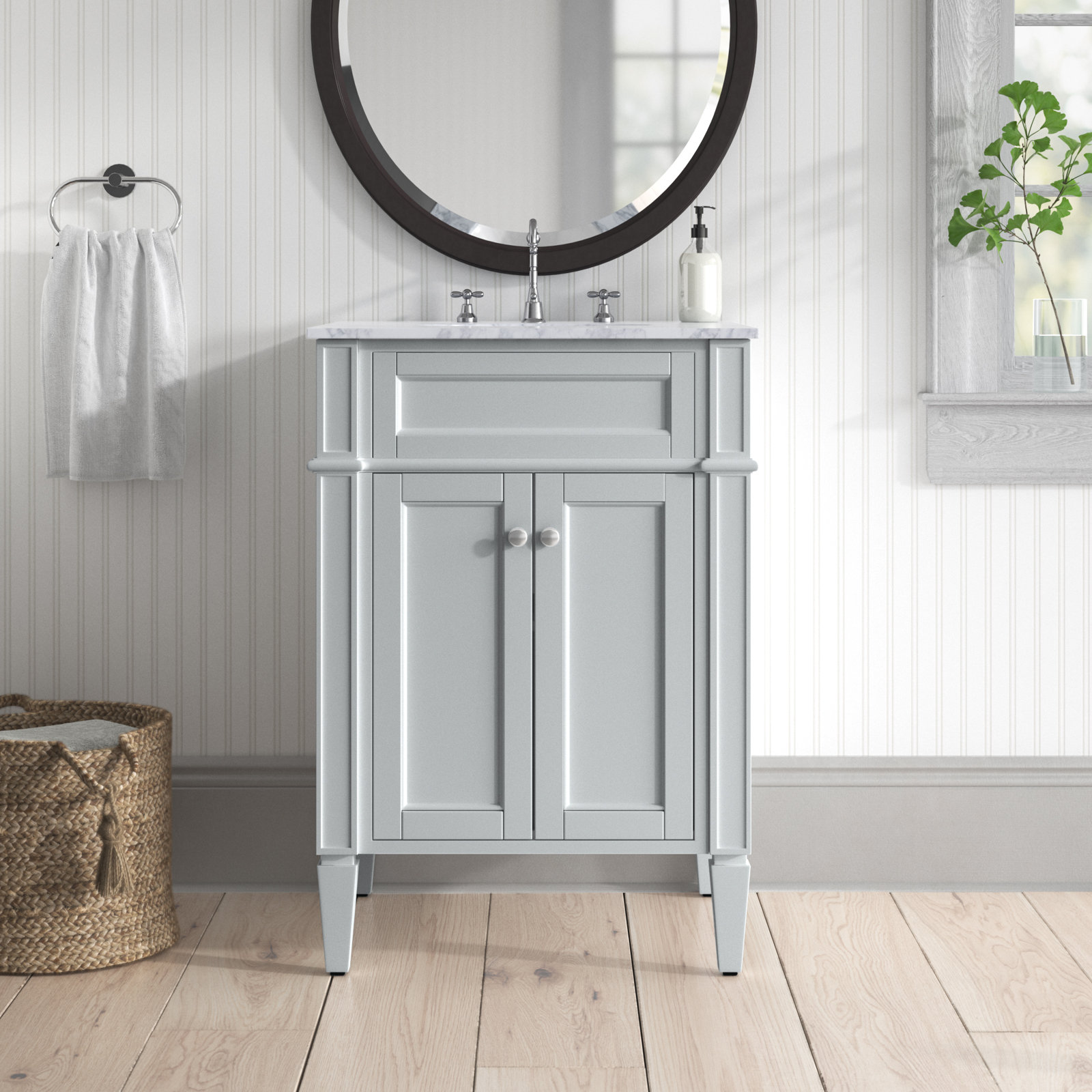 Rivers 24'' Single Bathroom Vanity, Gray