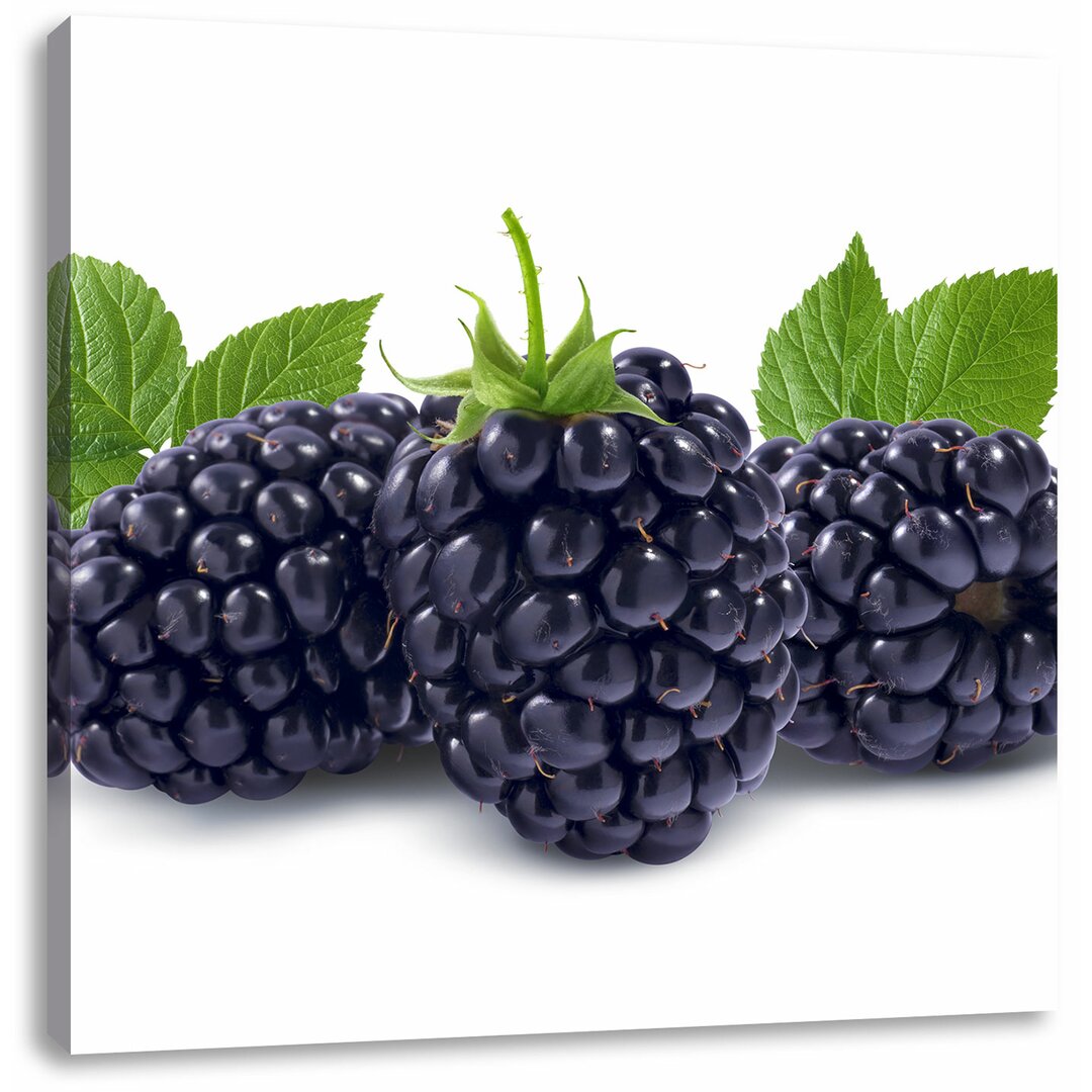 Leinwandbild Leckere Brombeeren