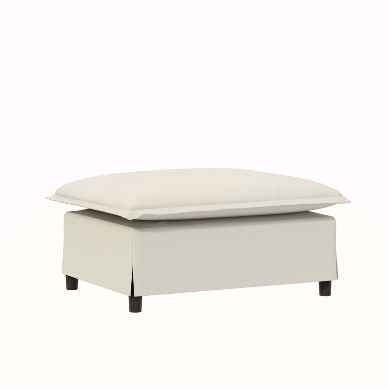 Module de repose-pieds 33 * 27,5 "pour canapé modulaire modulaire, siège large, chenille, 2 couleurs, Beige