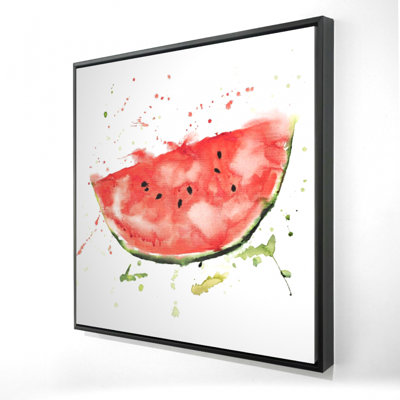 Watermelon Slice - Cuisine gastronomique, toile encadrée