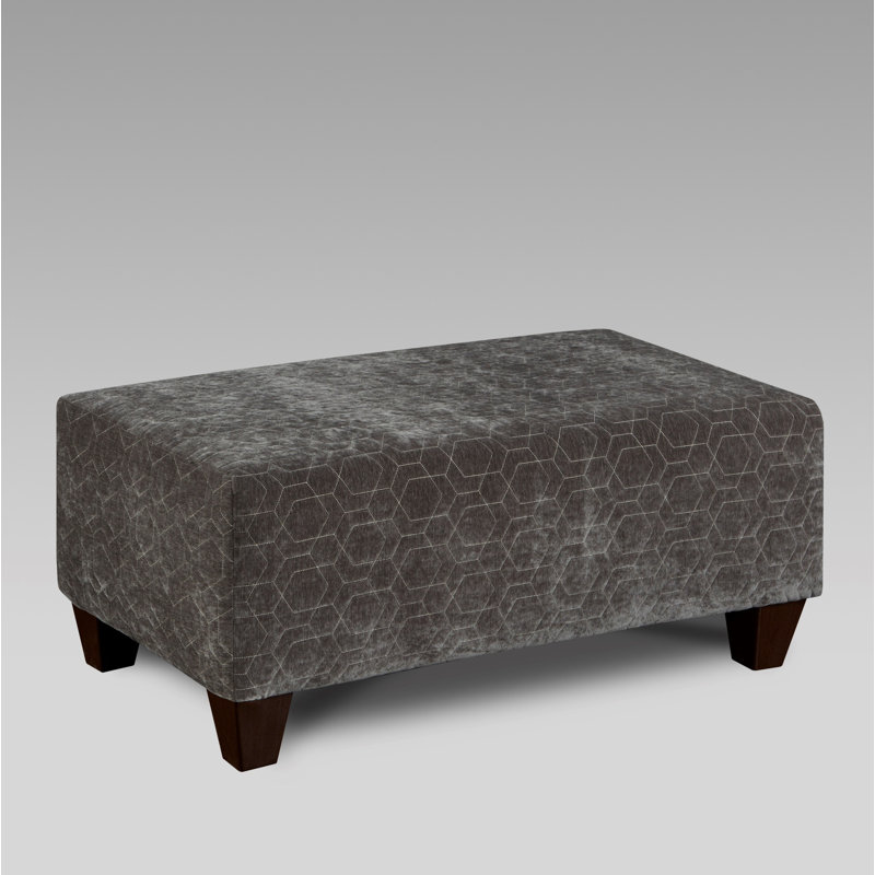Repose-pieds de cocktail en tissu Camero, Onyx