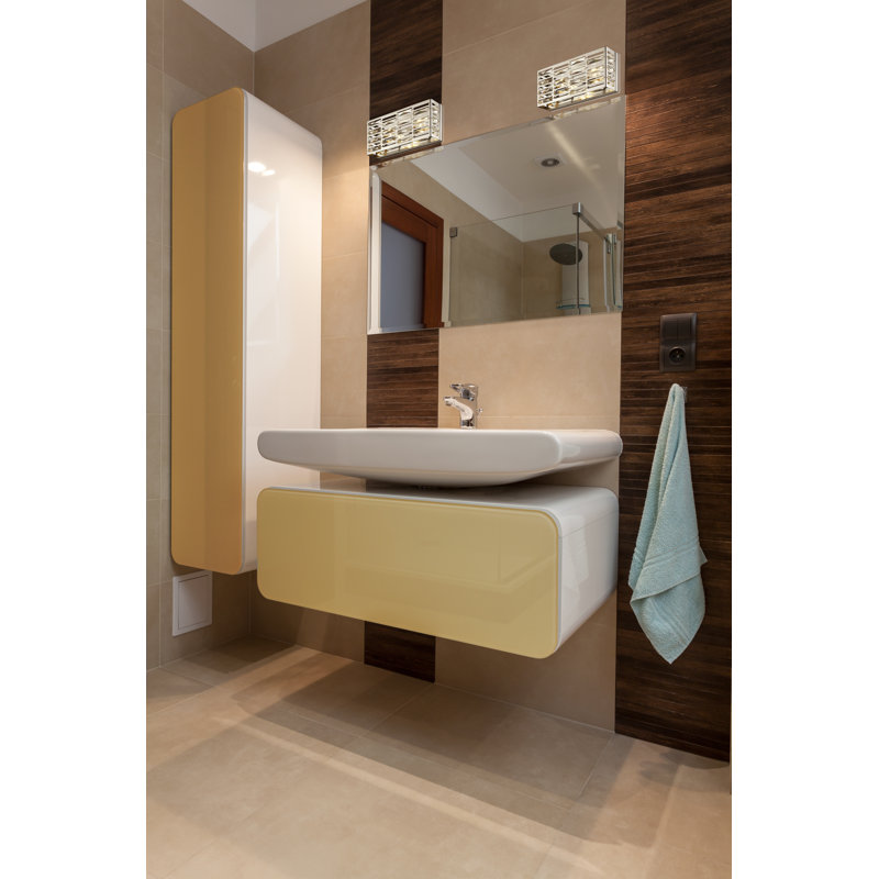 Éclairage de meuble-lavabo chromé Dereham