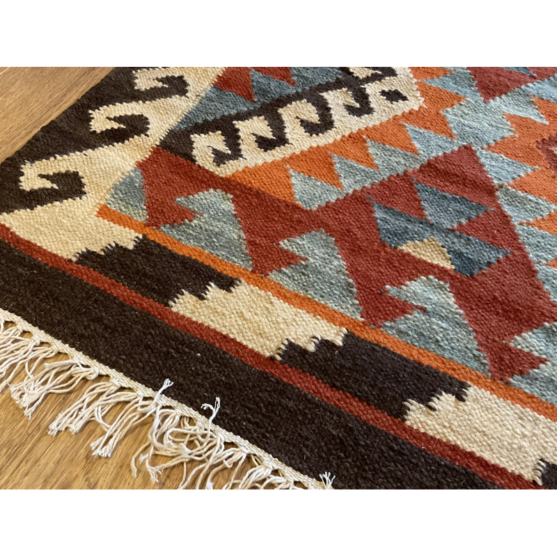 Wona Geometric Hand Woven Area Rug, Rectangle 120 x 180cm