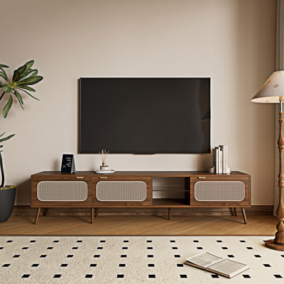 TV Stand Entertainment Center With Ample Storage