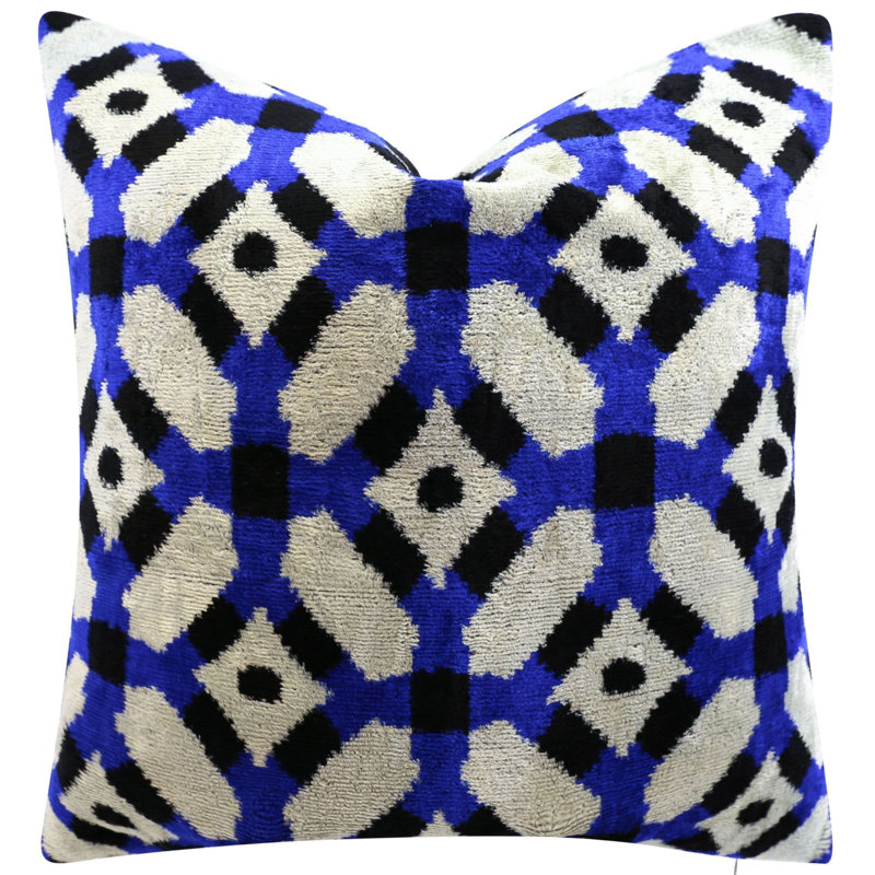 Geometric Velvet Throw Pillow