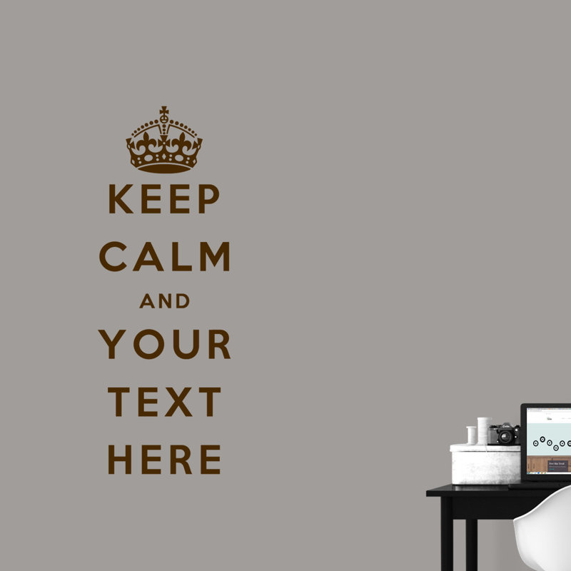 Wall Decal, Yes, Chocolate Brown